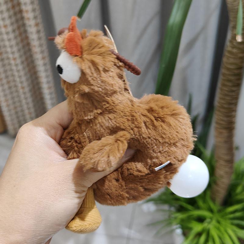 Egg-Laying Chicken Plush Toy Pendant Squeaking Plush Pendant School Bag Backpack Pendant