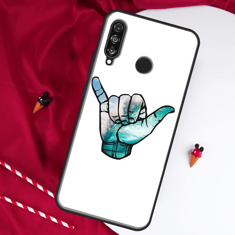 Shaka Surf Hang loose For Huawei Nova 9 SE 10 5T Y90 Y70 Y60 Y61 Y91 Y72 12i 12s 11i P60 Pro P20 P30 P40 Lite Case