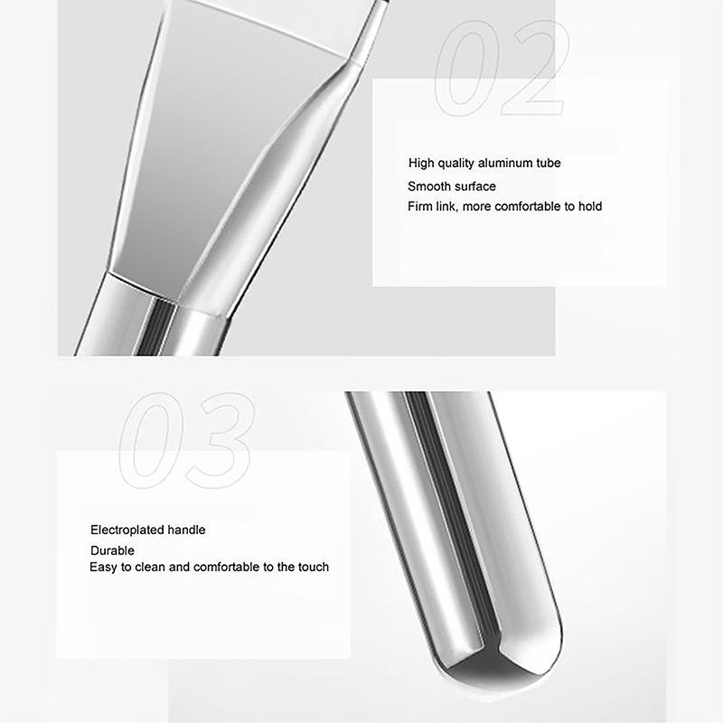 Ultradünner Foundation-Pinsel, leichter Konturpinsel für das Gesicht, flacher Konturpinsel, zum Verblenden von Foundation-Creme, Make-up-Pinsel, Schönheit