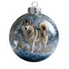 3D Animal Christmas Ball Ornament Funny Dog/Cat/Turtle Hanging Decoraton Clear Plastic Xmas Balls Ornament