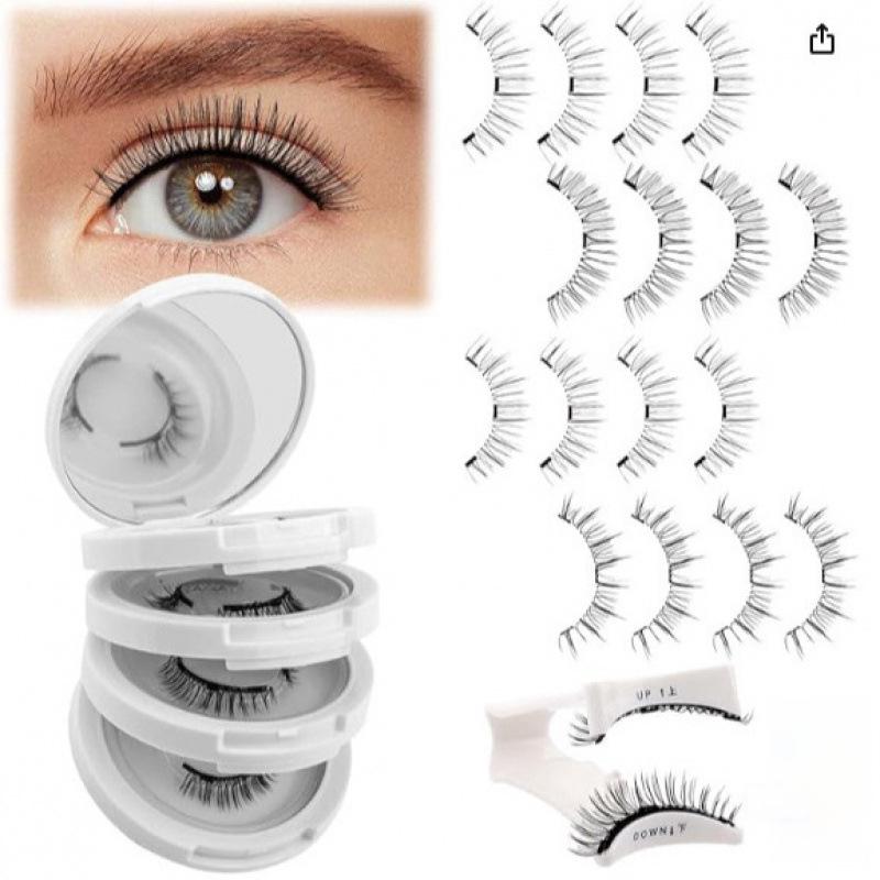 

Магнитные ресницы Набор 4 пары | Натуральные густые в европейском стиле | Долговечные удобные магнитные ресницы 2No. s4-3+a05-3+mk3-3