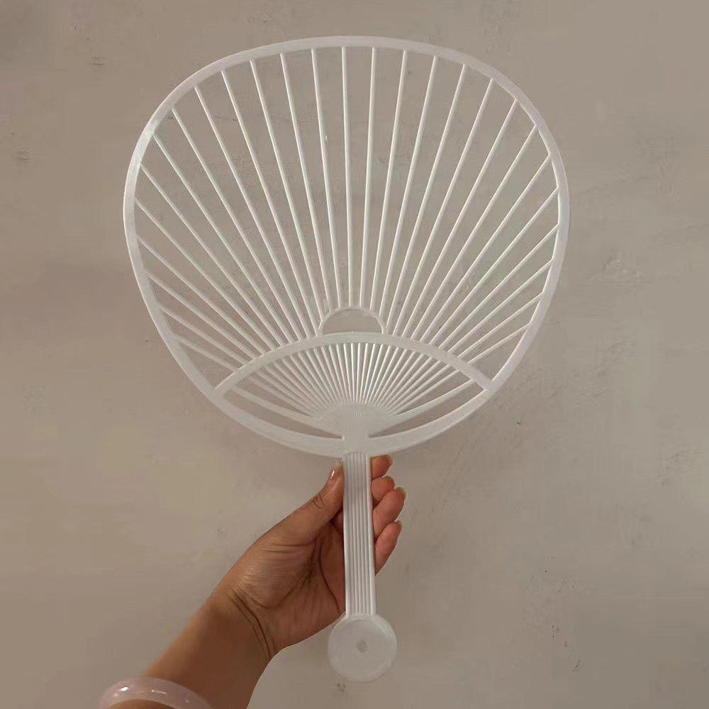 DIY Idol Support Round Fan Craft Kit - Blank Plastic Fan for Handmade Projects