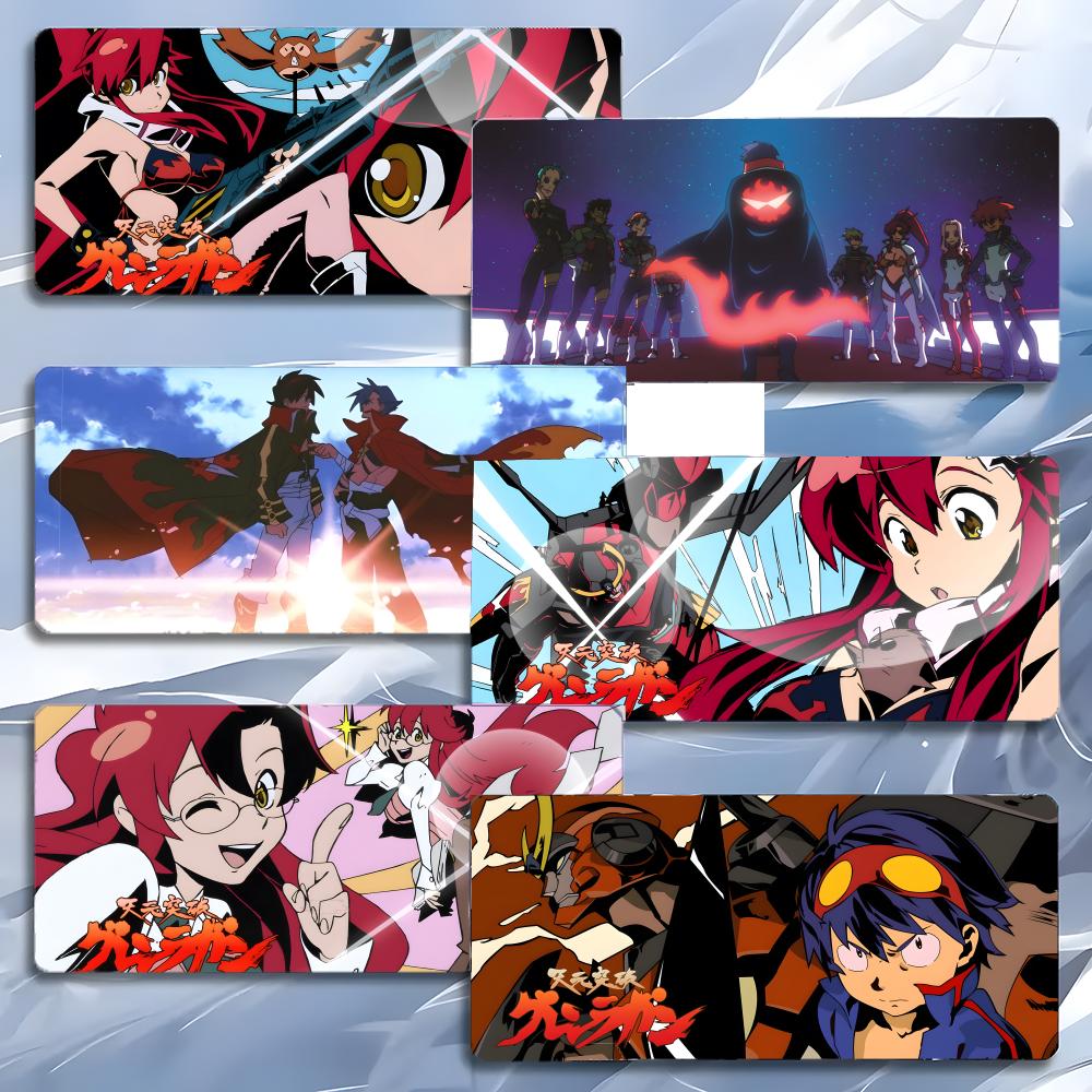 Brave Epic Anime Ttengen Toppa Gurren Lagan Mouse Pad Mousepad Large Gaming Lockedge Thickened Pc Table Desk Mat
