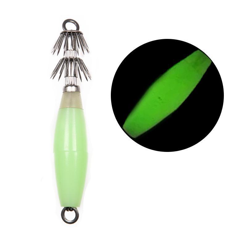 

Двухслойный светящийся рыболовный крючок для ловли кальмаров и осьминогов с зазубренной трубкой для выдувания