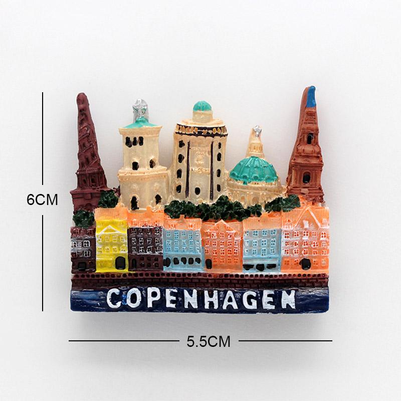 Κοπεγχάγη Πράγα Φινλανδία Ισπανία ταυρομάχος Γερμανία αυτοκόλλητο ψυγείου μαγνητάκια ψυγείου δώρο Παγκόσμιος Τουρισμός αυτοκόλλητο ψυγείου