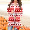 Women's Cardigan Coat,Christmas Cardigan Open Front Long Sleeve Sweater Coat Casual Jacket