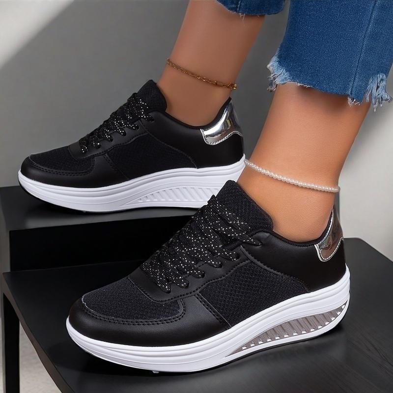 Fashion Purple Mesh Breathable Women Casual Sneakers Lace-up Vulcanized Shoes Ladies Platform Sneakers Female Shoes Plus Size Zapatos De