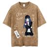 Washed Vintage Anime Oyasumi Goodnight Punpun Onodera T-shirt Aiko Tanaka Graphic T Shirts Men Women Manga Oversized T-shirts