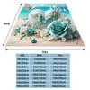 Themed Beach Scene 3D Print Flannel Blanket, Soft Warm Throw Blanket Nap Blanket For Couch Sofa Office Bed Camping Trave Blanket
