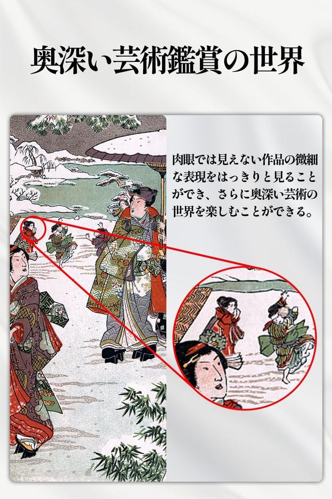 Akeyda 6x16 Monocular for Museums, 6x Magnification, Compact, Museum Model, Art Appreciation Monocular, Glasses Compatible, Case and Strap Included