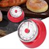 Mechanical Kitchen Timer Cooking Studying Clock Round Reminder Student Time ManagerRed