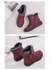 Plus Size Women's Winter Snow Boots with Side Zipper – Lightweight and Warm Cotton Mom Shoes