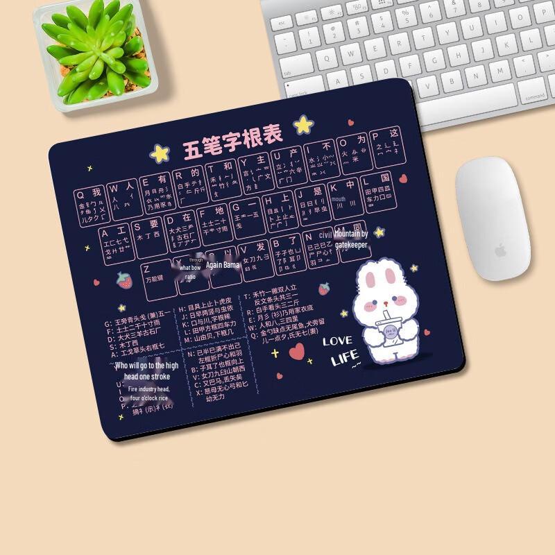 Коврик для мыши Fumai De Office с клавишами быстрого доступа и корнями Wubi, 3 шт.