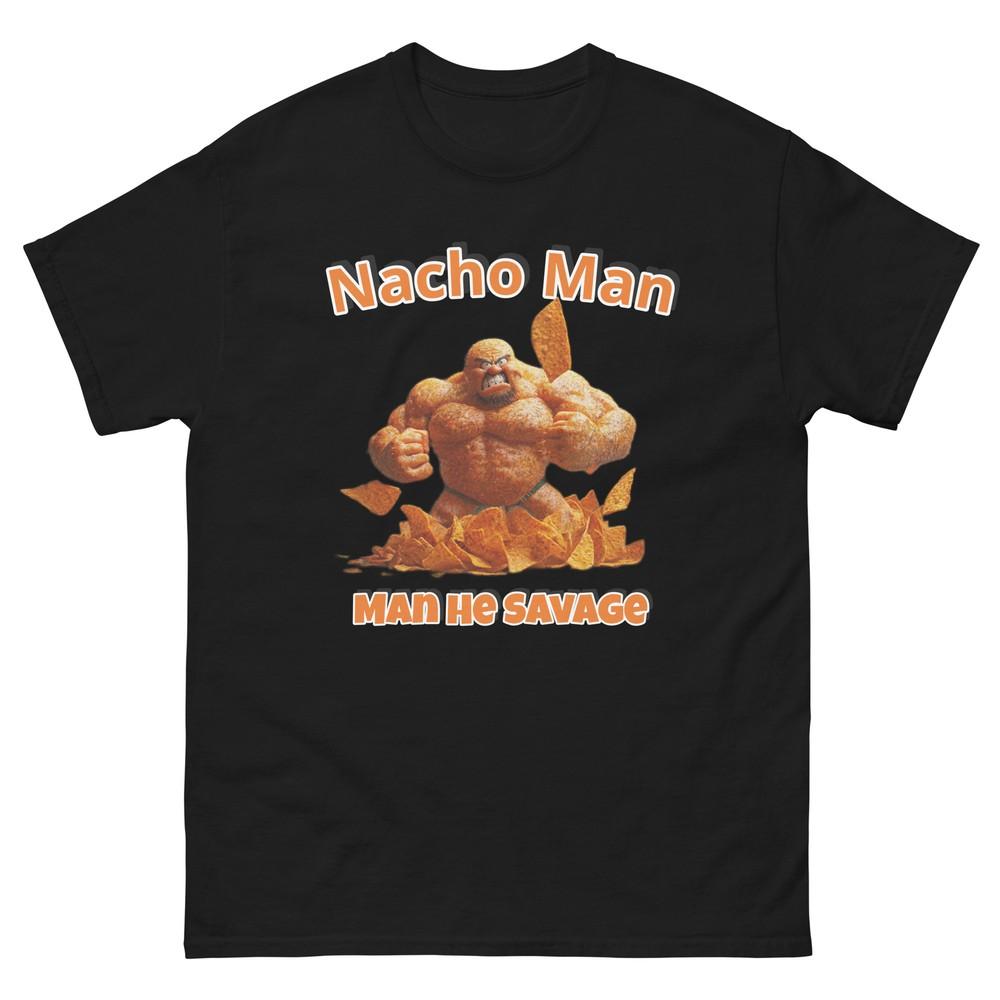 

Унисекс футболка Nacho Man, Смешные футболки, Футболка про реслинг, Пародийная футболка Macho Man 3XL