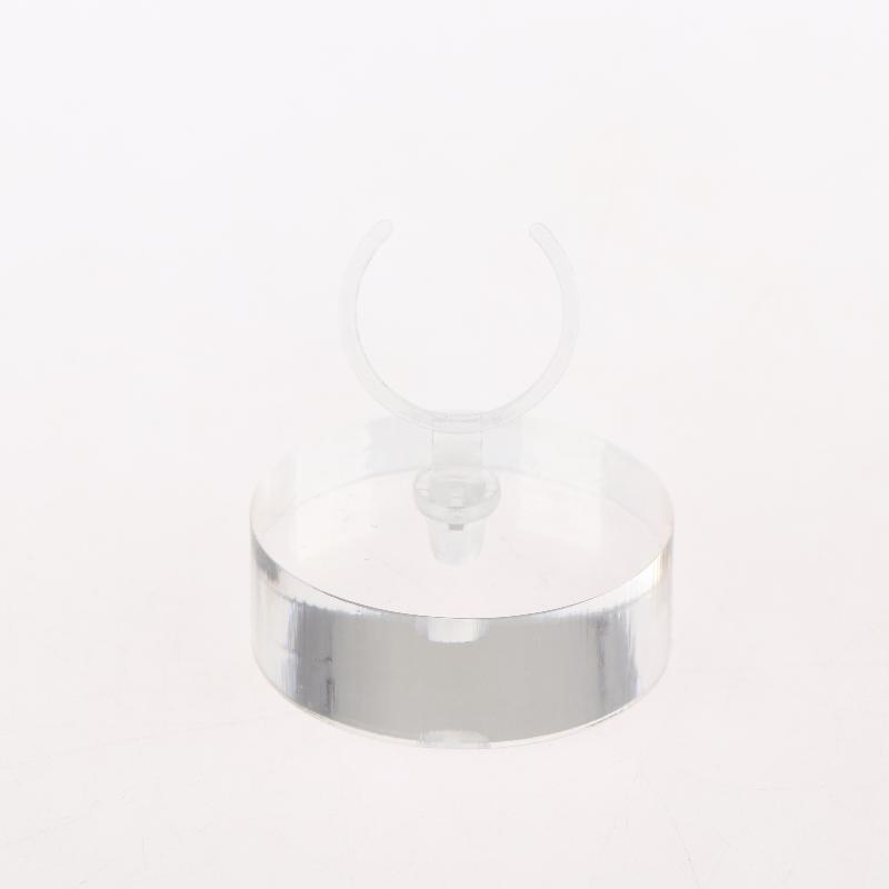 Clear Geometric Acrylic Ring Display Stand Jewelry Holder 2 Grid Box for Wedding Ceremony Earring Retail Showcase