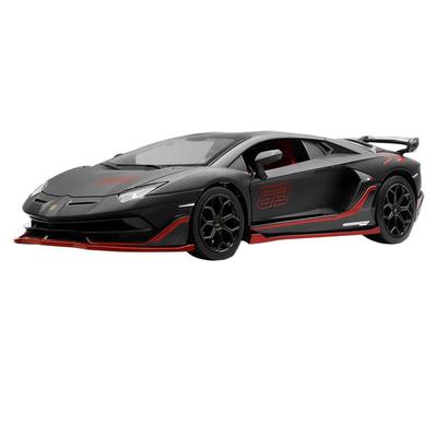 Modellino Auto da Corsa Lamborghini Aventador SVJ 63 in Lega Scala 1/24 Giocattolo in Metallo Pressofuso Modello Auto Sportiva Simulazione Suono e Luci Regalo per Bambini