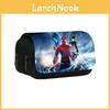 Spider Man Marvel Characters Print Student Double Layer Stationery Storage Bag For Students And Office Use