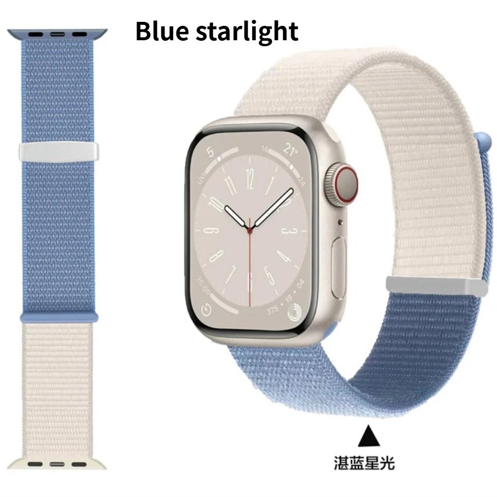 Nylon Loop Strap For Apple Watch Series11 Band 46mm 45mm 44mm 41mm 42mm 40mm 38mm Correa Bracelet For IWatch Ultra3 49mm 10 9 8 7 6 SE 5 Smart Belt