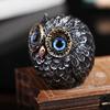 Realistic Owl Figurine Beads Lucky Owl Owl Ornament Energy Owl Mini Statue  Desktop Decoration