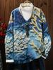 Women's V-Neck Mohair Knit Pullover - Snowflake Design for Autumn and Winter