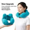 Ergonomic Inflatable Neck Pillow Foldable U Shaped Pillow Portable Headrest  Camping