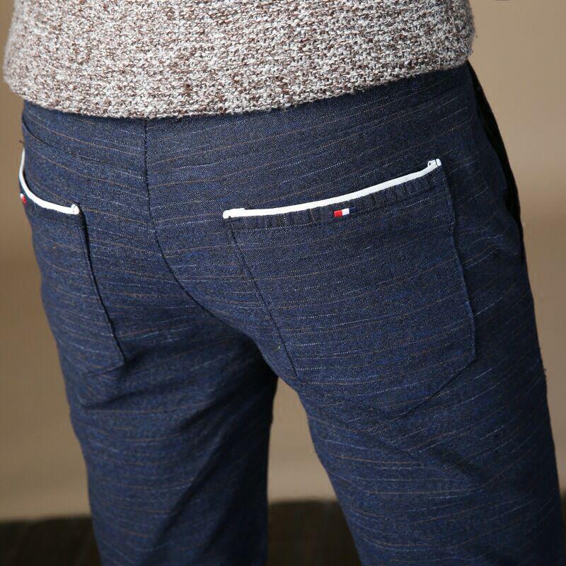 Summer Men's Trousers: Stretch Casual Slim-Fit Straight-Leg New Style Long Trousers