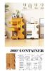 Nordic Rotating Multi-Layer Storage Cabinet: Versatile Makeup, Bedside, or Snack Organizer