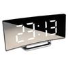 Curved Screen Mirror LED Digital Clock Creative Digital Alarm Clock with Large Display USB Charging Powered Bedside Table Clock2