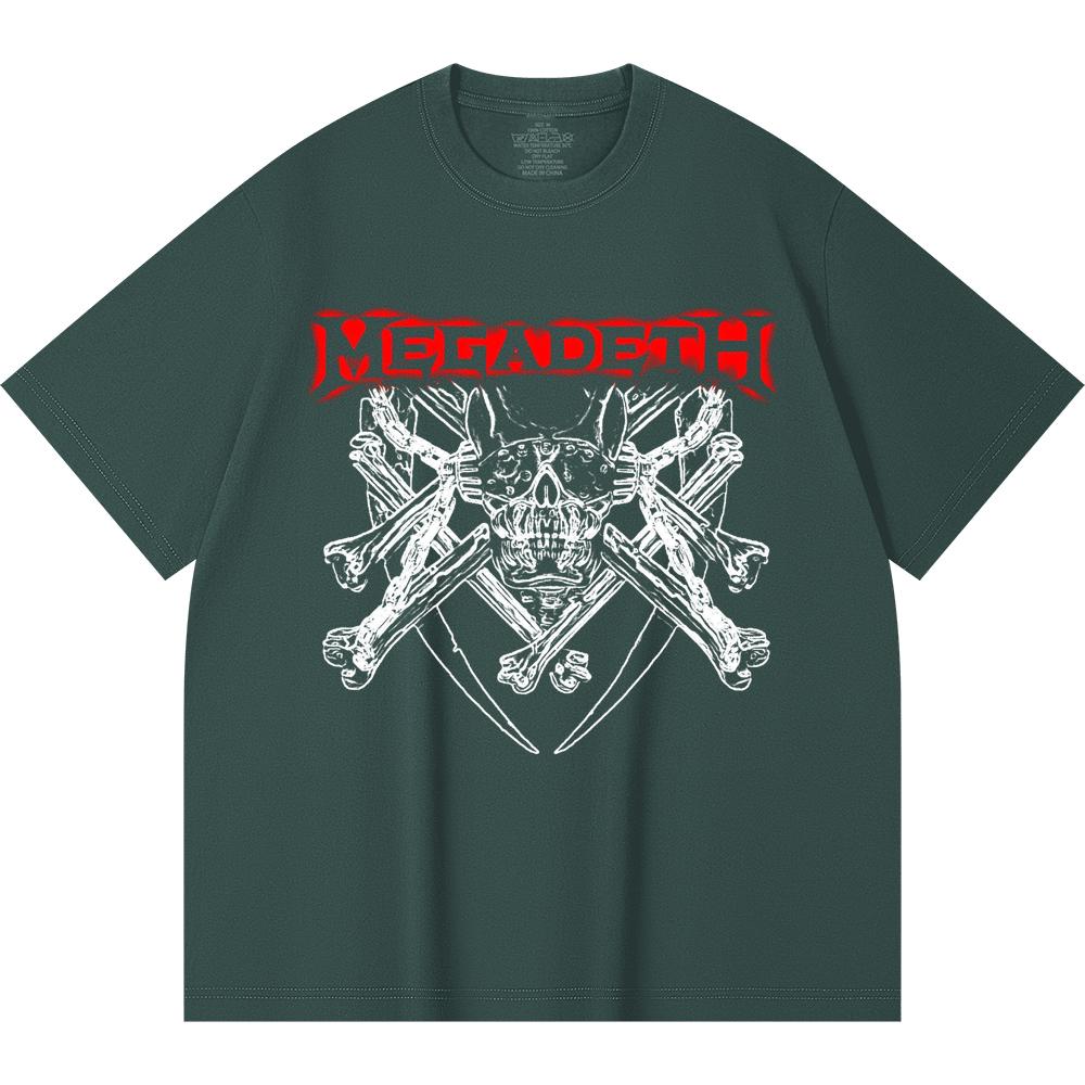 230 g/m² 100% Bavlna T-shirt Heavy Metal Rocková Kapela Tisk Populární Hudby Unisex Těžký Bavlněný T-shirt