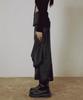 Peulleeoeob 2.Drape Layered Maxi Skirt (Fl-241_Black)