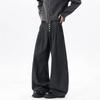 American Vertical Striped Casual Pants Men's Autumn and Winter Trendy Straight Pants Loose Washed Youth Casual Wide-leg Trousers
