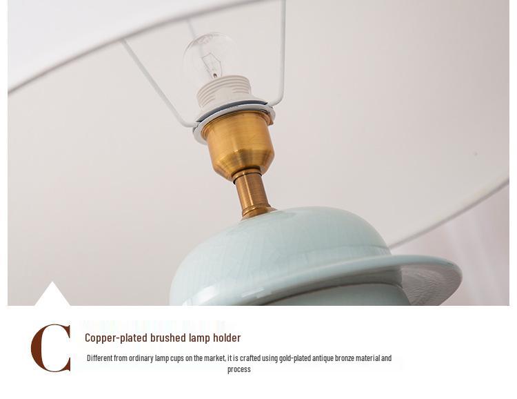 Modern American LED Ceramic Table Lamp for Living Room, Bedroom, or Study