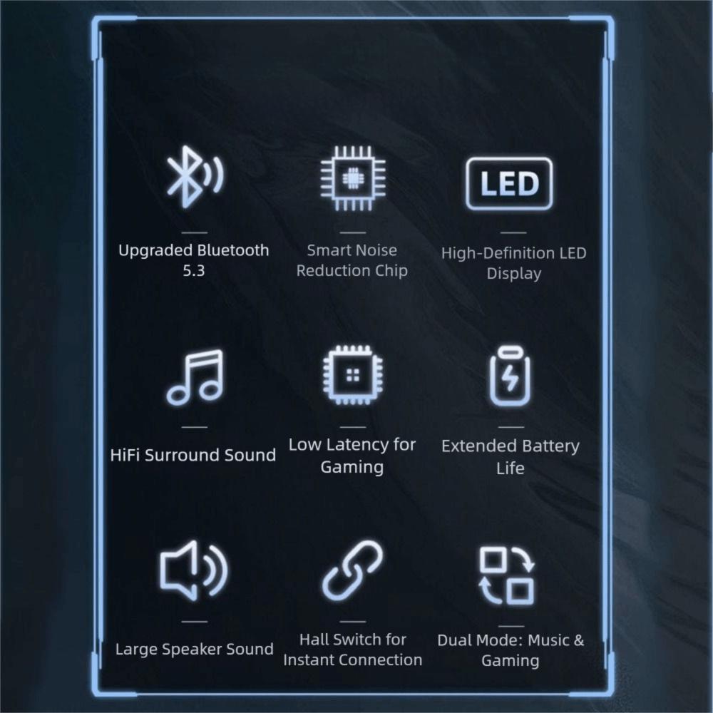 LED Display Wireless Headphones Noise Reduction Invisible Sleep Headphones  for Sleeping