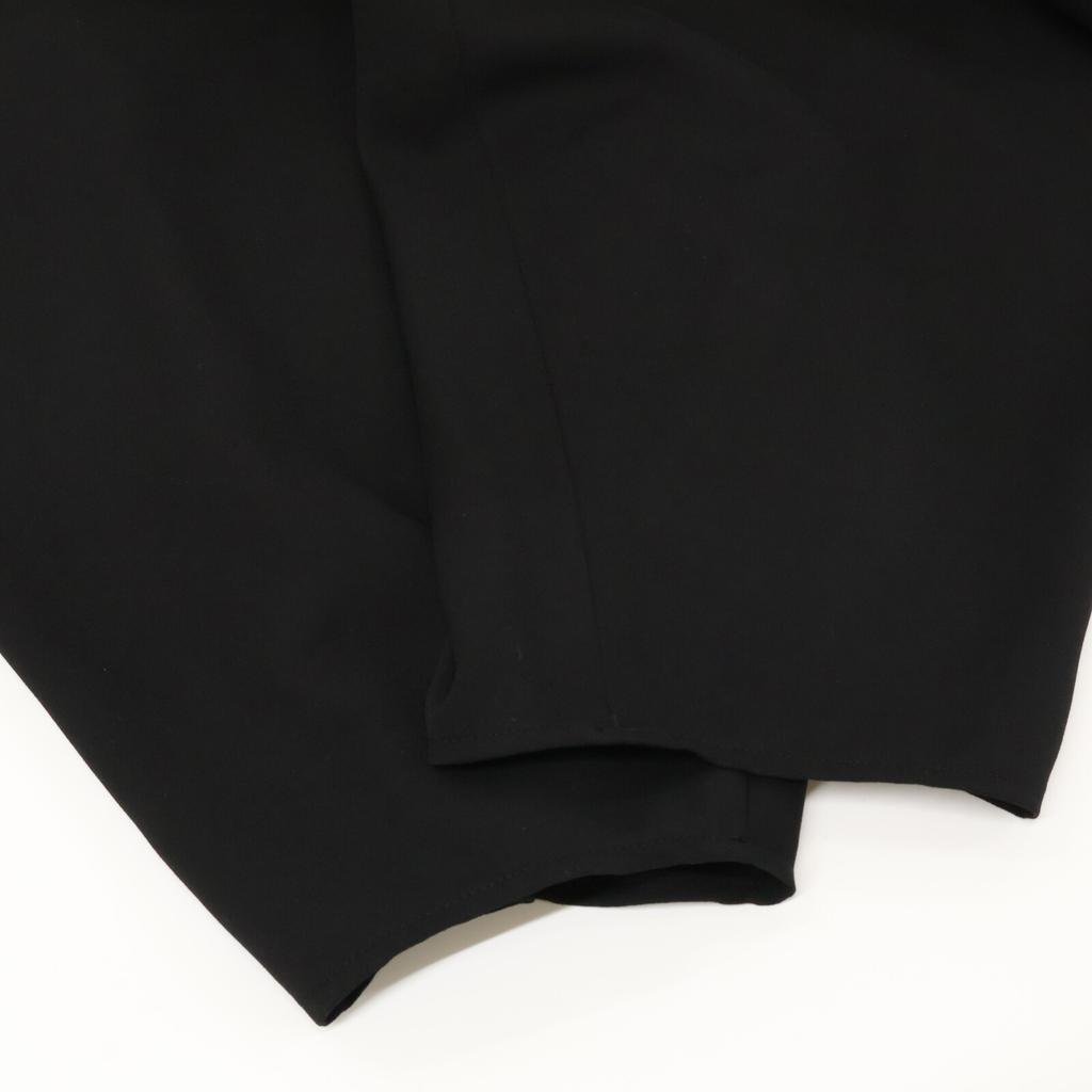 ENFOLD 24AW 300HA731-0430 Black Polyester UNBALANCE PANTS Bottoms 36 blackUsed