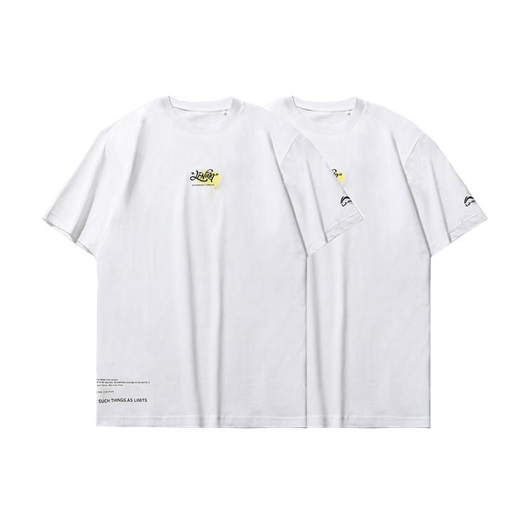 Li Ning T-Shirts Herren Rundhals Mittlere Normale Passform AHSR079-1