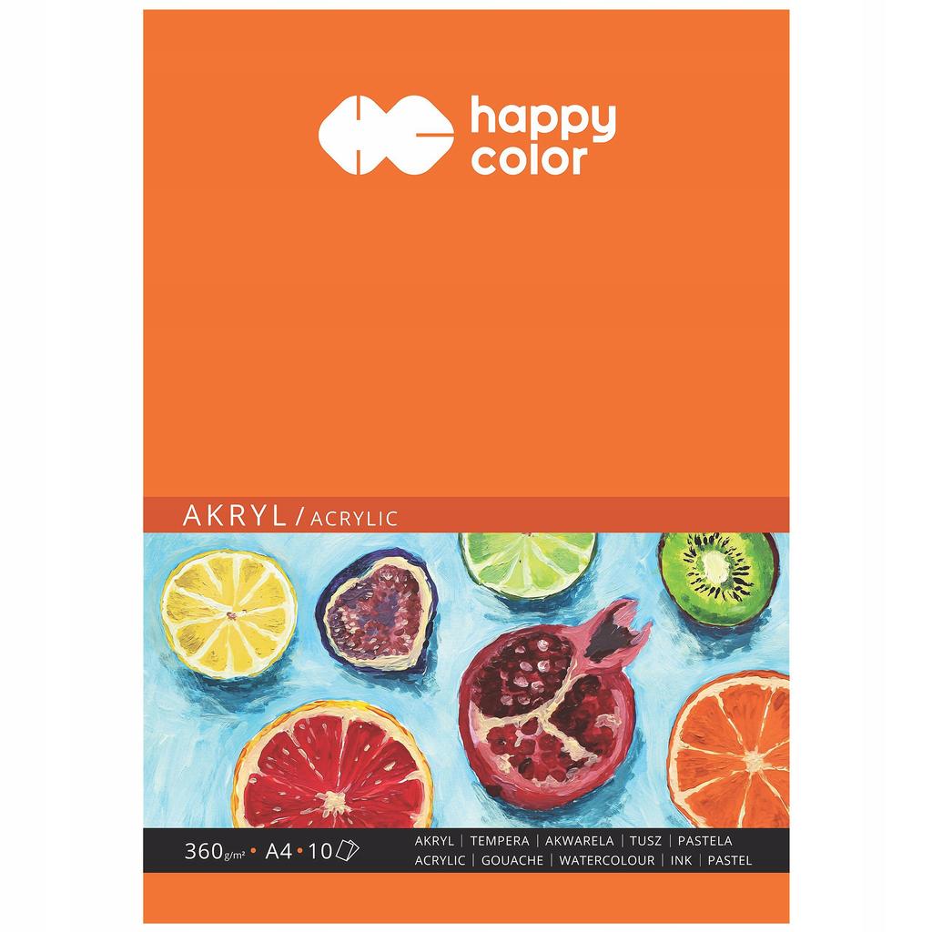 Blok Do Akrylu Art A4/10Ark 360G Happy Color 9522