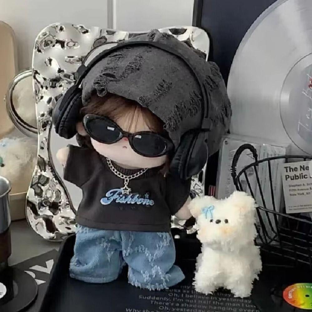 Street Style 20cm Cotton Doll Clothes Hoodie Plush Doll Clothes Idol Doll Clothes  20cm Cotton Doll