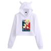 Darling in the Franxx Zero Two Cat Ear Cropped Hoodie - Women's Anime Style