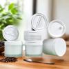 [JN] 50/120g Flip Cover With Spoon Or Tweezers Refillable Bottles Empty Pot Travel Face Cream Lotion Cosmetic Cotton Makeup Jar