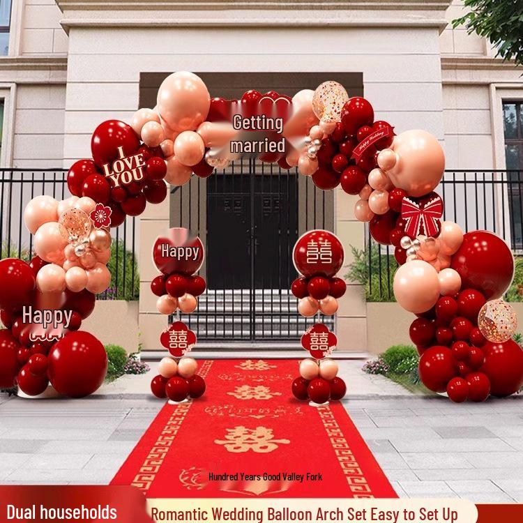 

Декор Арки з Повітряних Куль для Весілля на Відкритому Повітрі, Партії Заручин та Альтанки у Сільському Дворі Wedding Arch D