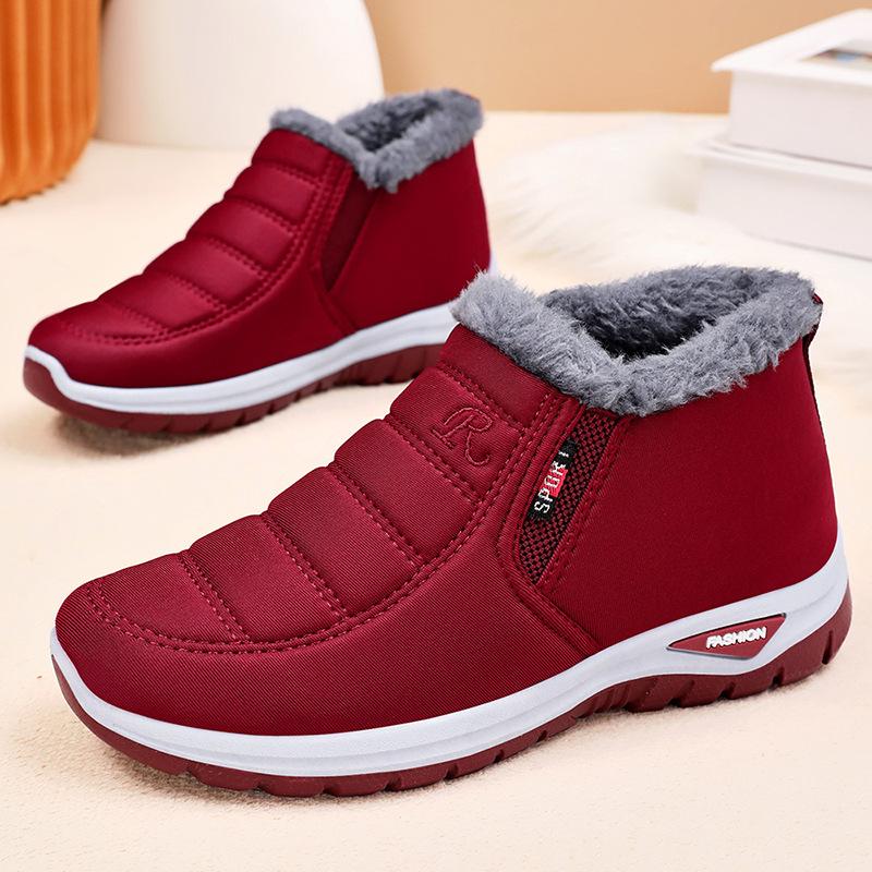 Cotton Shoes Winter Temu Cotton Boots Men's and Women's Same Thickened Short Boots One Pedal Outdoor Sports Snow Boots
