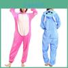 Kombinezon Piżama z Kapturem Flanelowy Disney Stitch Idealny na Zimę i Halloweenowy Cosplay