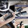 Rhinestone Car Glasses Clip Car Sun Visor Glasses Case Sunglasses Bracket Card Bill Ticket Organizer Holder Auto Accessories