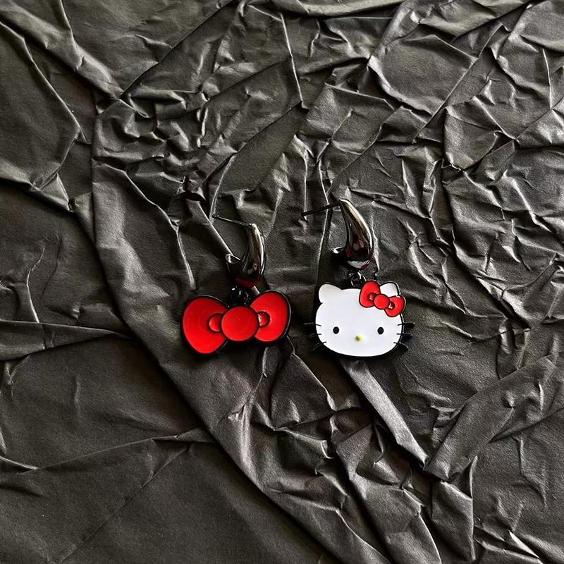 Cute Cartoon Hello Kitty Earrings For Women Exquisite Earring Jewelry Gifts