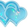 Light and Shadow Keychain Pendant Silicone Molds Heart Shape Mold DIY Ornaments Crafting Mould for Valentine Gift