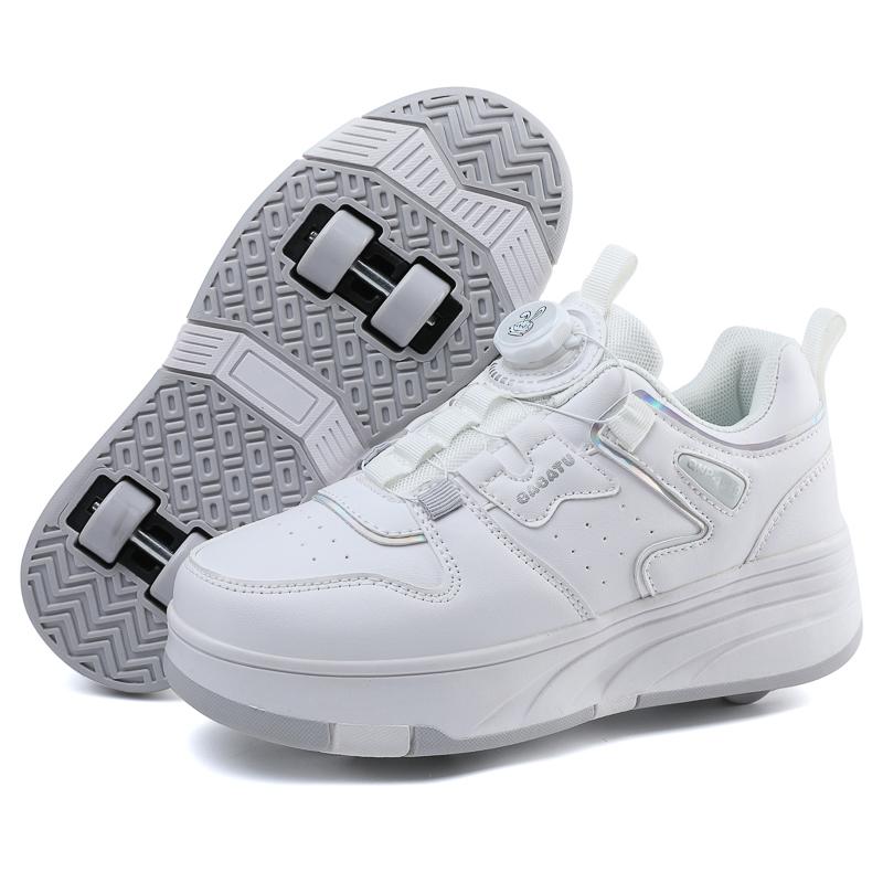 Chlapci Boty na kolečkové brusle pro mládež Vyjímatelné ploché boty Čtyřkolka Dívčí kolečkové brusle Tenisky pro ženy