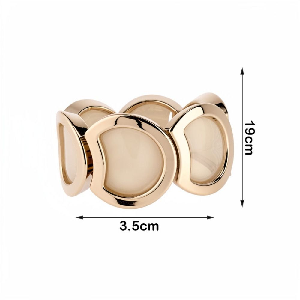 Geometric Links Women's Stretch Bracelet Stretch Fit Vintage Bangle Acrylic Bracelet  Daily Outfits