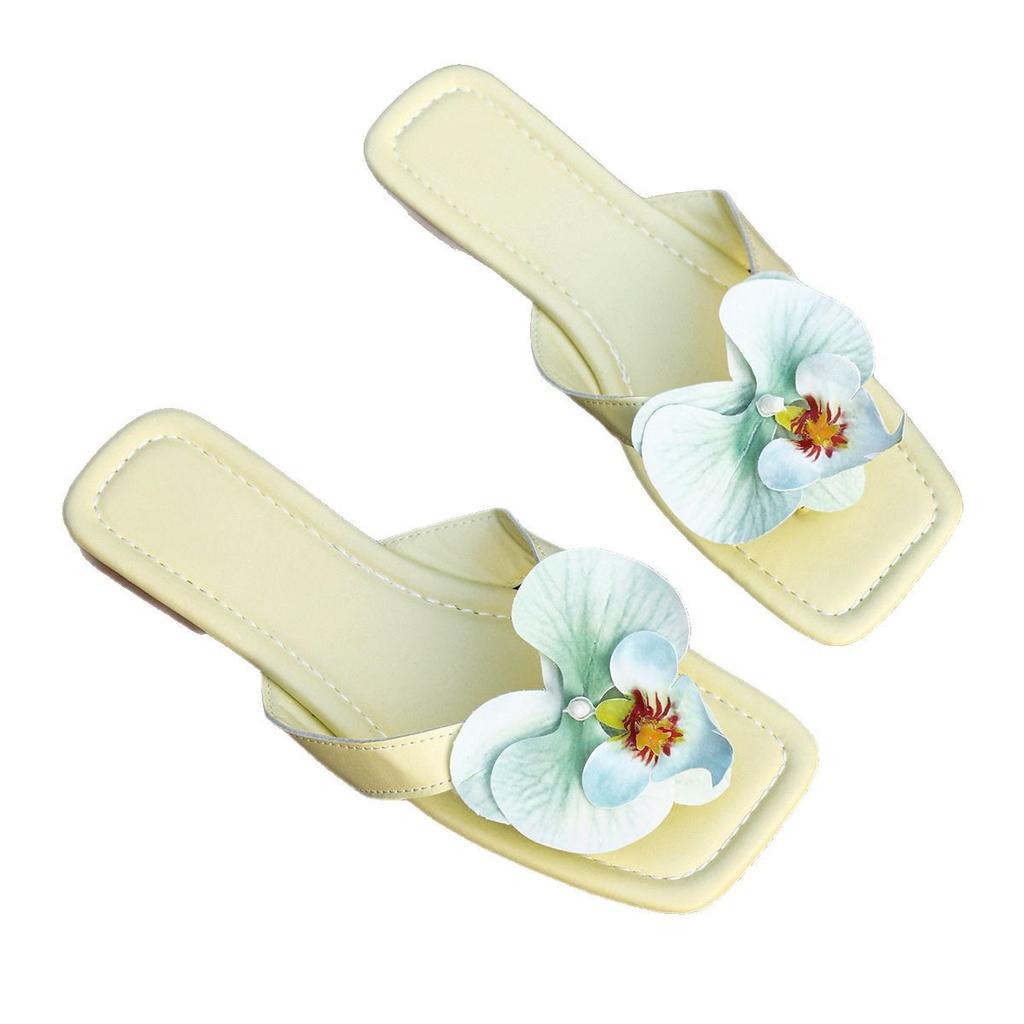 Thai Holiday Fairy Butterfly Flower Shoe Buckle Phalaenopsis Shoes Flower Cool Slippers Accessories Women's Niche Seaside Shoe Buckle