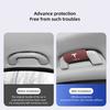 NLVAC1 2Pcs Leather Car Door Armrest Cover Roof Handle Covering For Tesla Model-Y Model-3 Model-X Model-S Cybertruck Roadster SpaceX