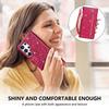 Custodia a Portafoglio Flip in Pelle con Zip Glitterata Per Samsung A57 A37 A17 A56 A36 A26 A16 A55 A35 A25 A15 A54 A34 5G S21 FE S22 S23 S24 Plus S25 Edge S26 Ultra
